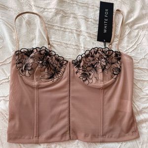 NWT White Fox Unforgettable Bustier